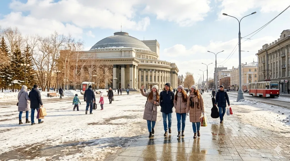 Прямой перелет из Москвы в Новосибирск в центр Сибири