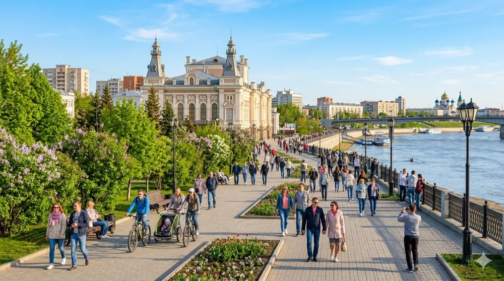 Из Красноярска в Омск за прогулками по Любинскому проспекту
