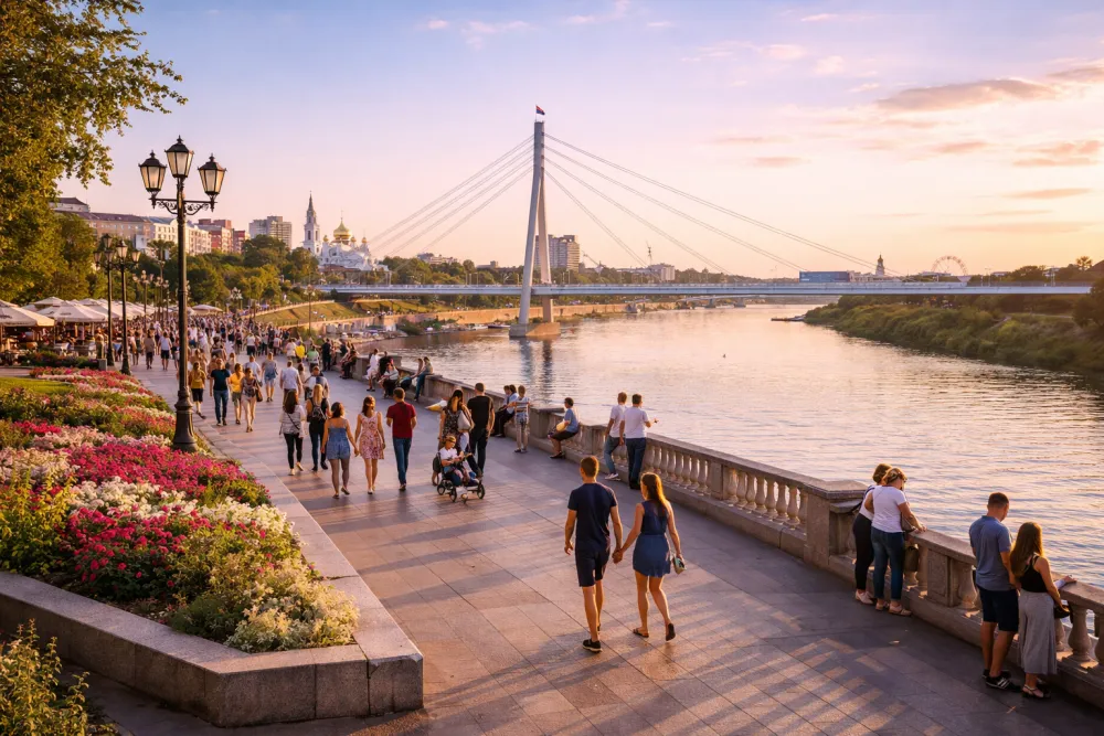 Из Самары в Тюмень — прогуляться по знаменитой набережной