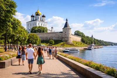 Дешевые авиабилеты Москва — Псков, прямой рейс на 8 апреля, цена 2 300 руб